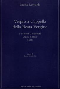 Edizione critica dell'op. VIII di Isabella Leonarda